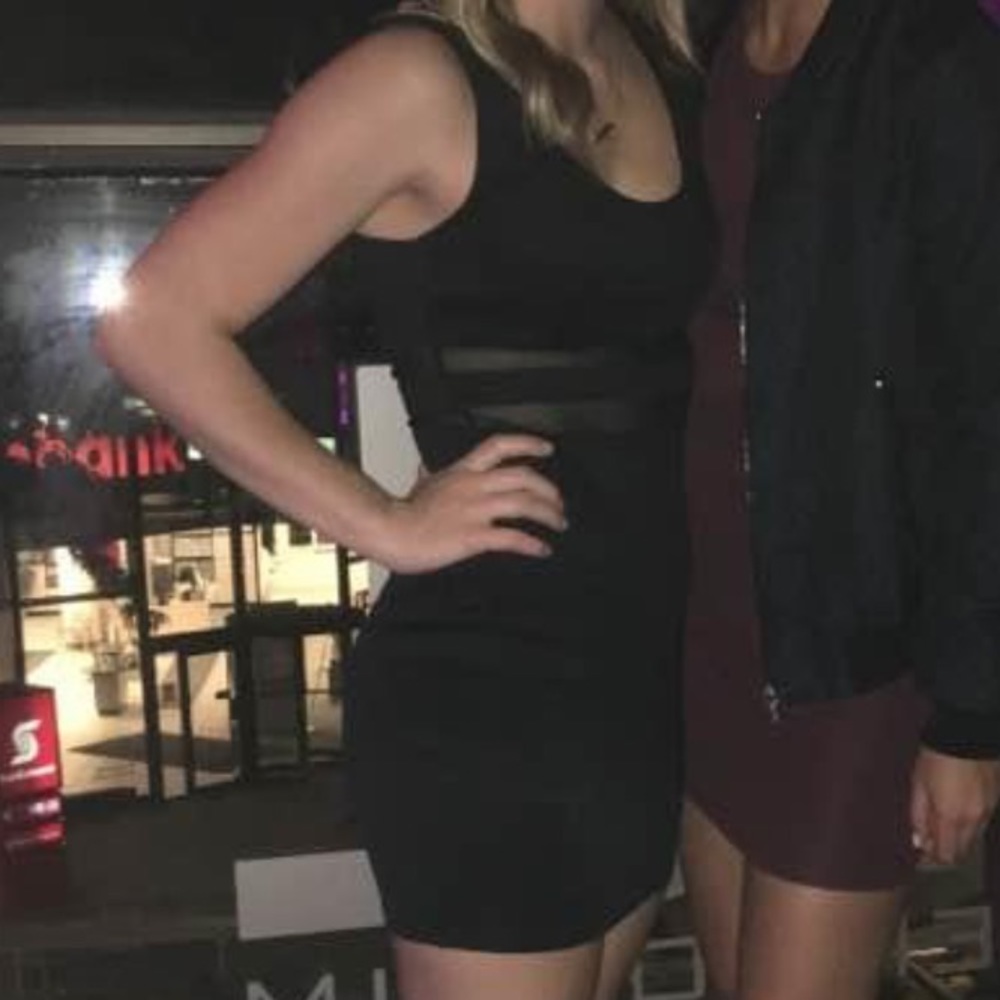 Forever 21 Black Bodycon Dress, Size Medium - Picture 8 of 9